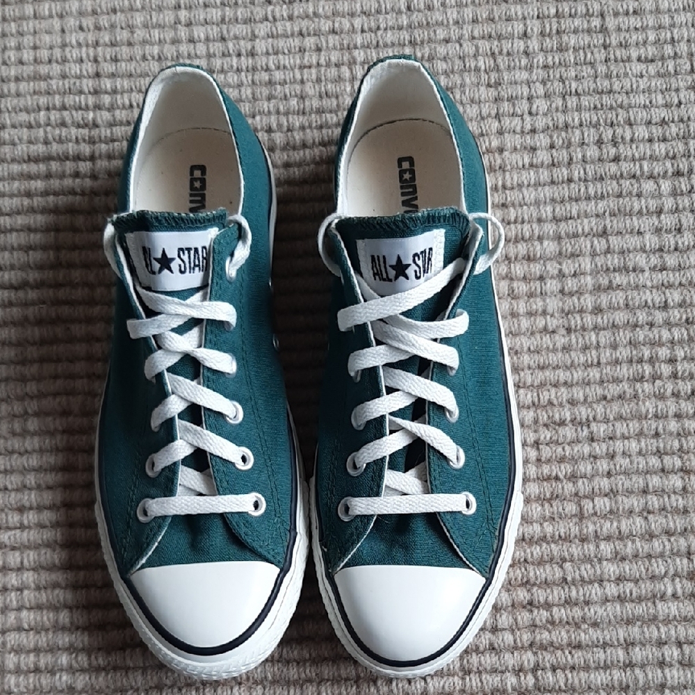 Converse Low Top Sneakers Teal with White Accents